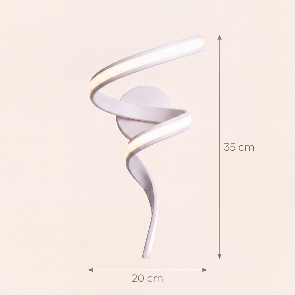 Schéma coté de l'applique Blois blanche, petit modèle de 35 cm de haut et 20 cm de large