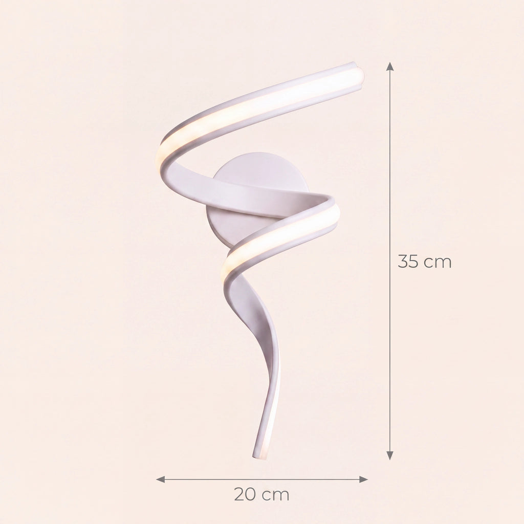 Schéma coté de l'applique Blois blanche, petit modèle de 35 cm de haut et 20 cm de large
