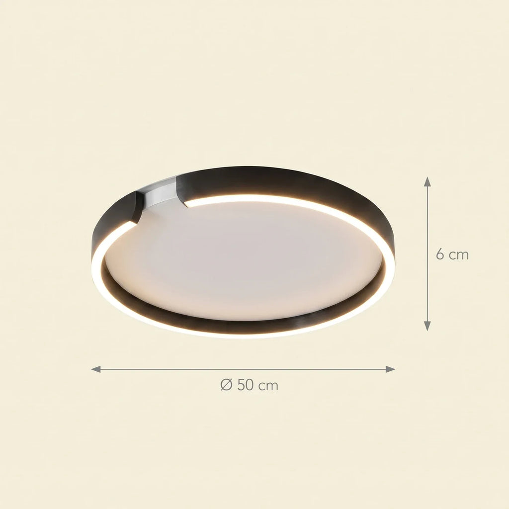 Schéma coté de la version Ø 50 cm, 6 cm d'épaisseur