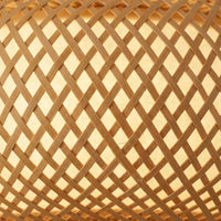 Macro du tressage de bambou à double paroi